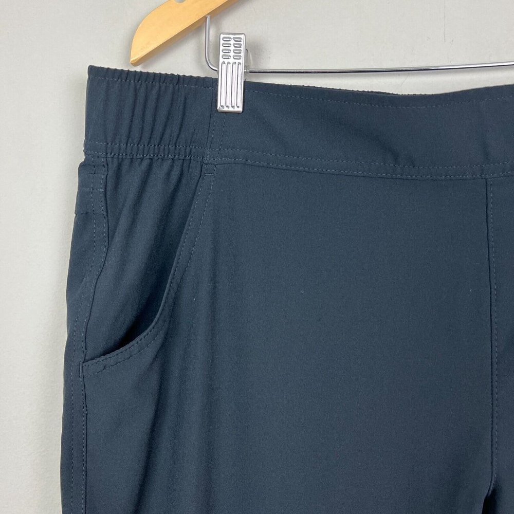 EDDIE BAUER Traveler Pants‎ Womens XL Black Pull On Elastic Waist Stretch Active - Picture 3 of 15